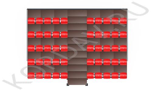 Трибуна без навеса Сборно-разборная на 50 мест МАФ 9.383 (2)