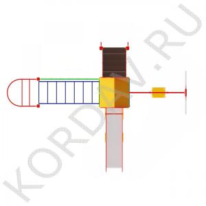 Игровой комплекс с крышей ПДИ 2.041 (2)